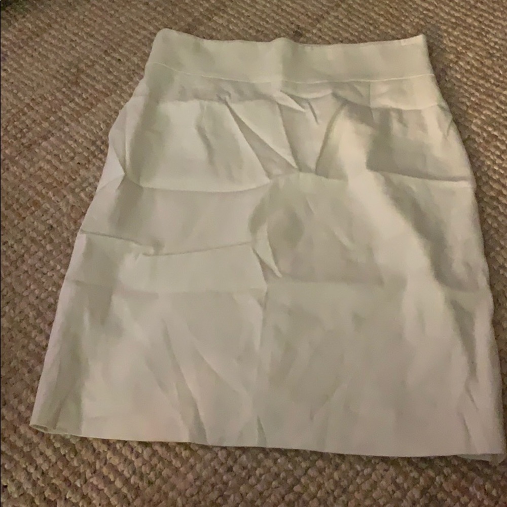 Antonion Melani cream linen suit skirt